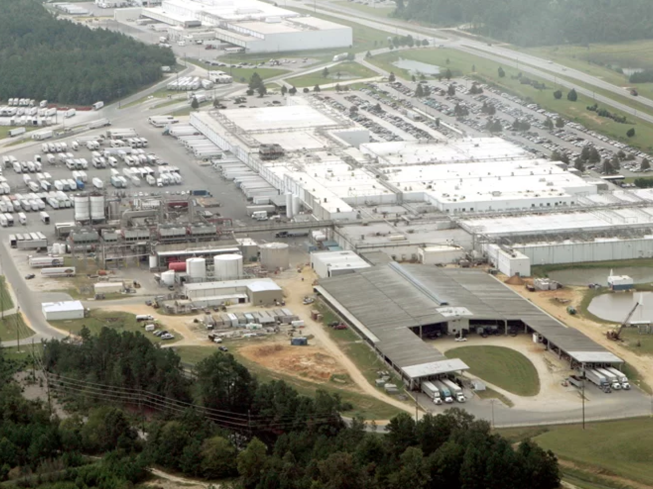 the largest hog slaughterhouse in the world. It is located in Tar Heel, North Carolina, operates under Smithfield Foods, Inc., and is wholly owned by the WH Group. Approximately 35,000 hogs are slaughtered there each day and waste is discharged into the Cape Fear River. 