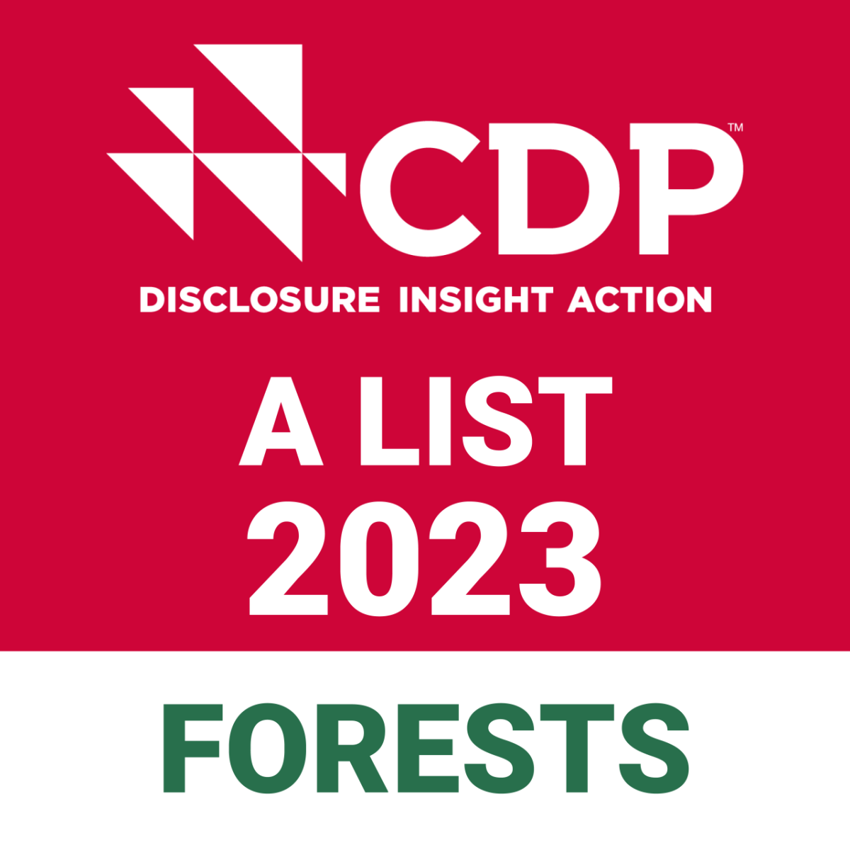 CDP Disclosure Insight Action A List 2023 Forests.