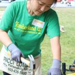 Timberland’s Serv-a-Palooza volunteers created over 300 wood kits for picnic tables, lap desks, and stools that will be used by Girls at Work, Inc., an organization which empowers girls with the tools to overcome adversity and build confidence to face current and future life challenges, in its power tool workshops.