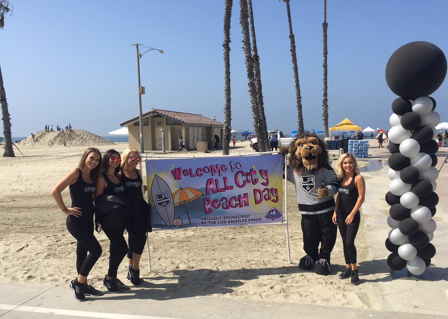 AEG’s Los Angeles Kings partner with City of Long Beach for the Long Beach All-City Beach Day on August 11, 2017.