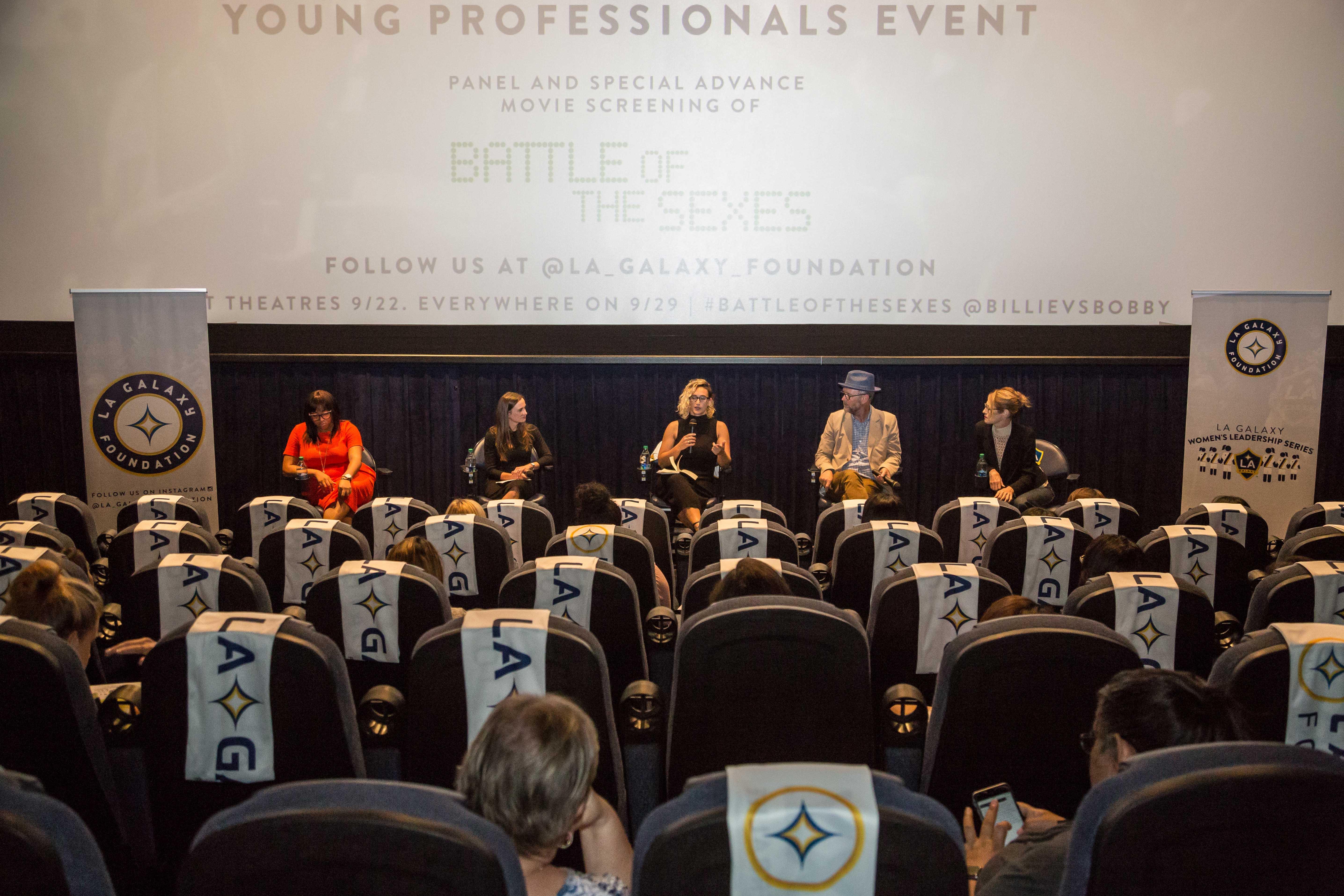 AEG’s LA Galaxy Foundation concludes its Women’s Leadership Series presented by Herbalife Nutrition with a panel discussion and advance screening of the film BATTLE OF THE SEXES on September 14, 2017 at Regal L.A. LIVE: BARCO Innovation Center.