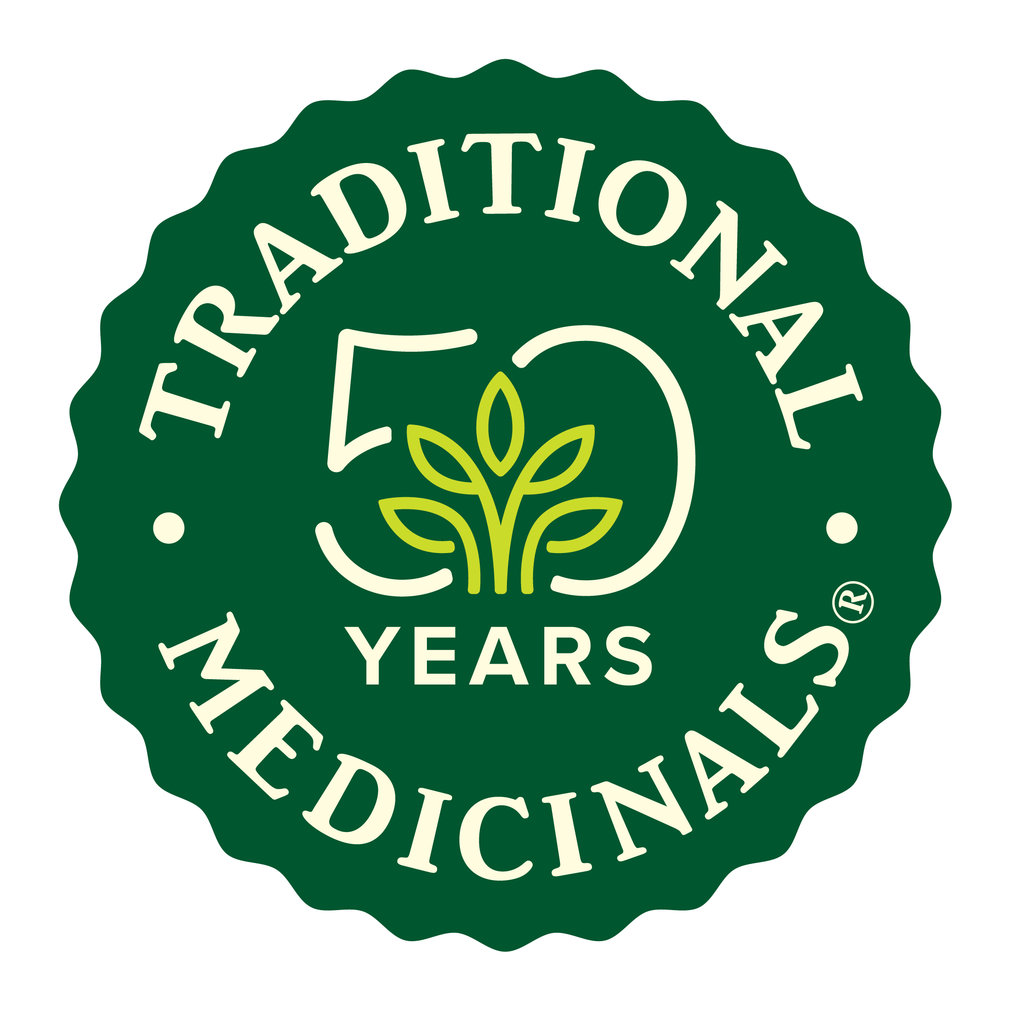 Traditional Medicinals 50th Logo