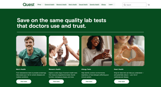 Quest diagnostics deals parker