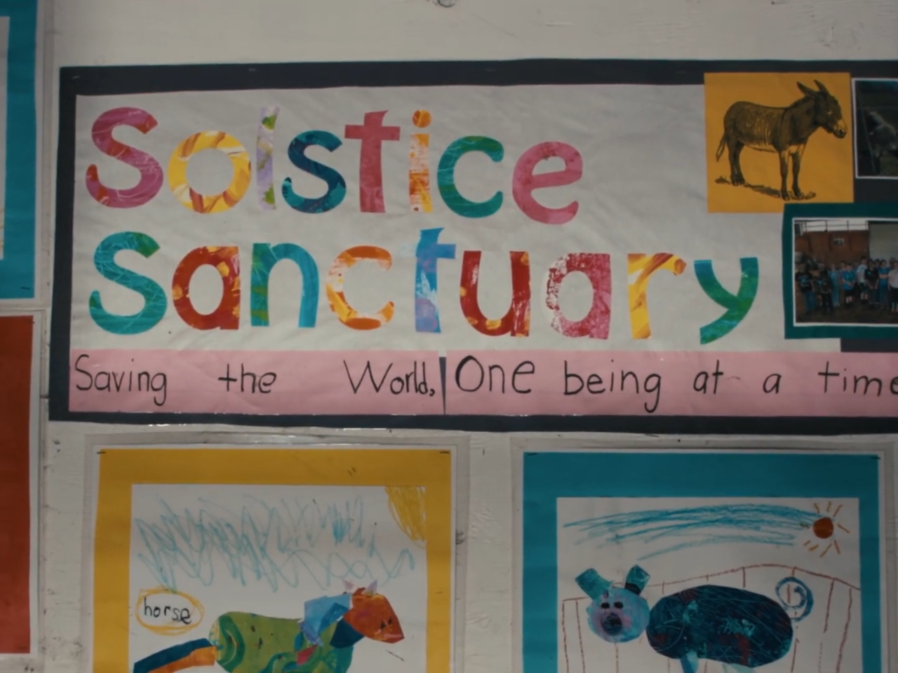 Solstice Sanctuary display board 