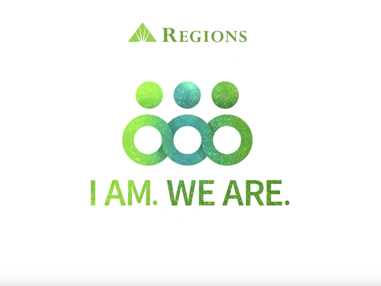 Regions and I AM. WE ARE. logos