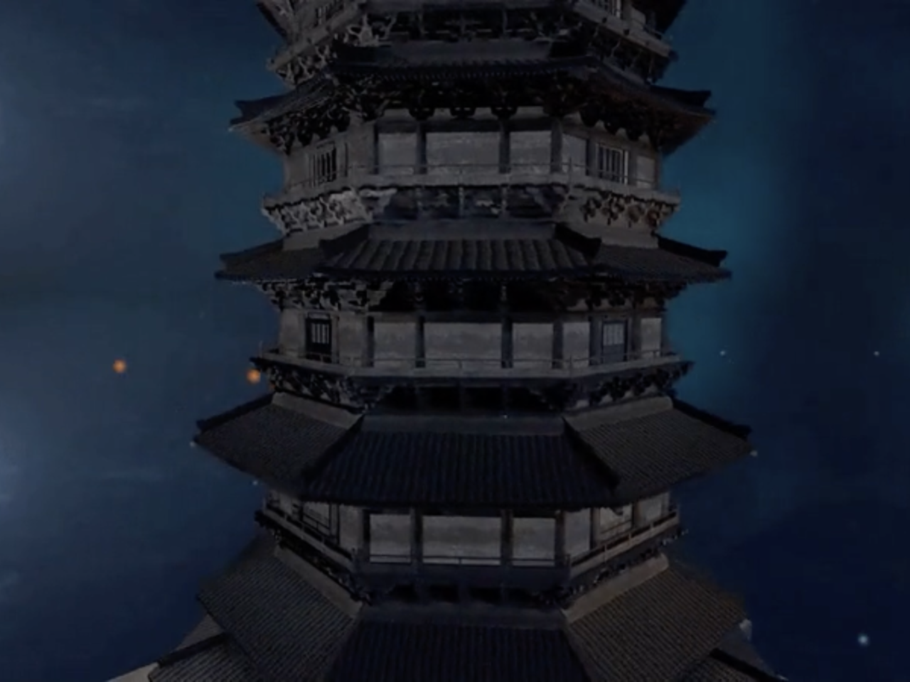 AI-generated Yingxian Wooden Pagoda