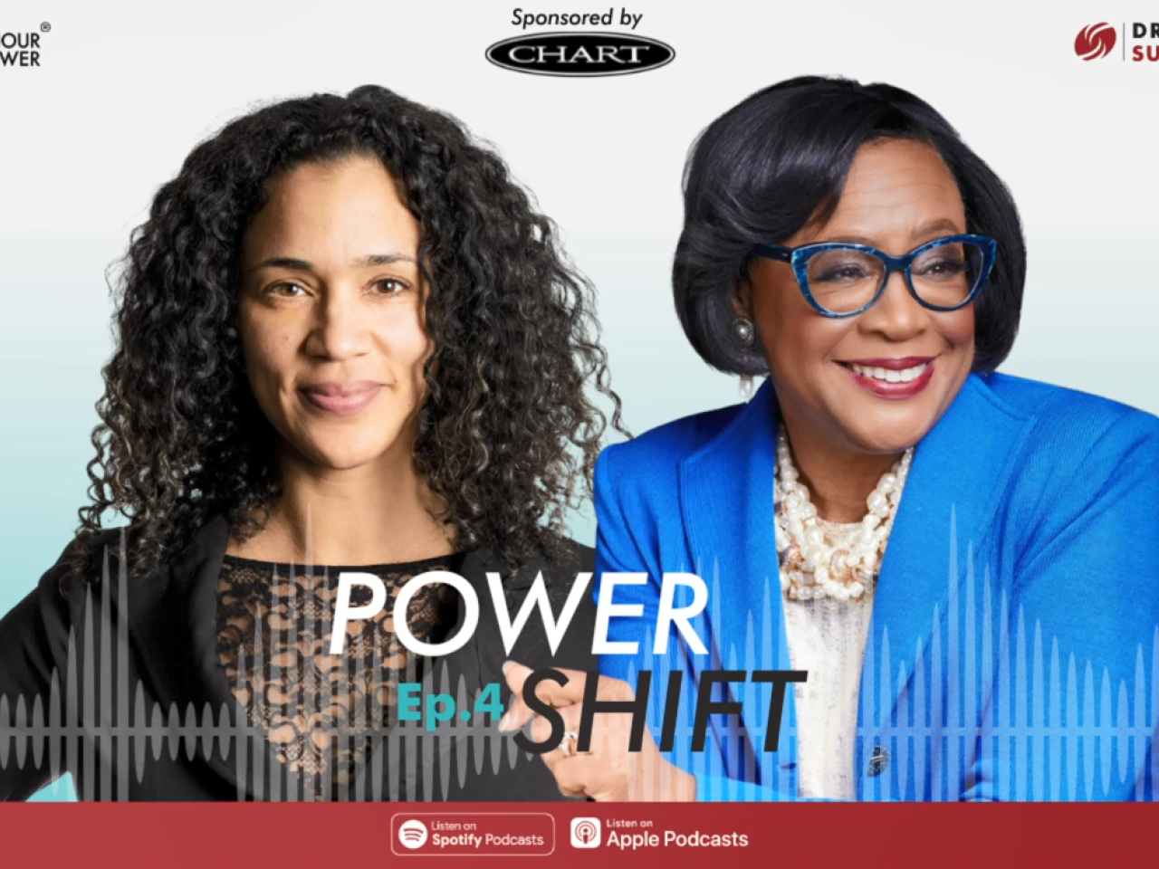 Two people posed "Power Shift Ep 4"