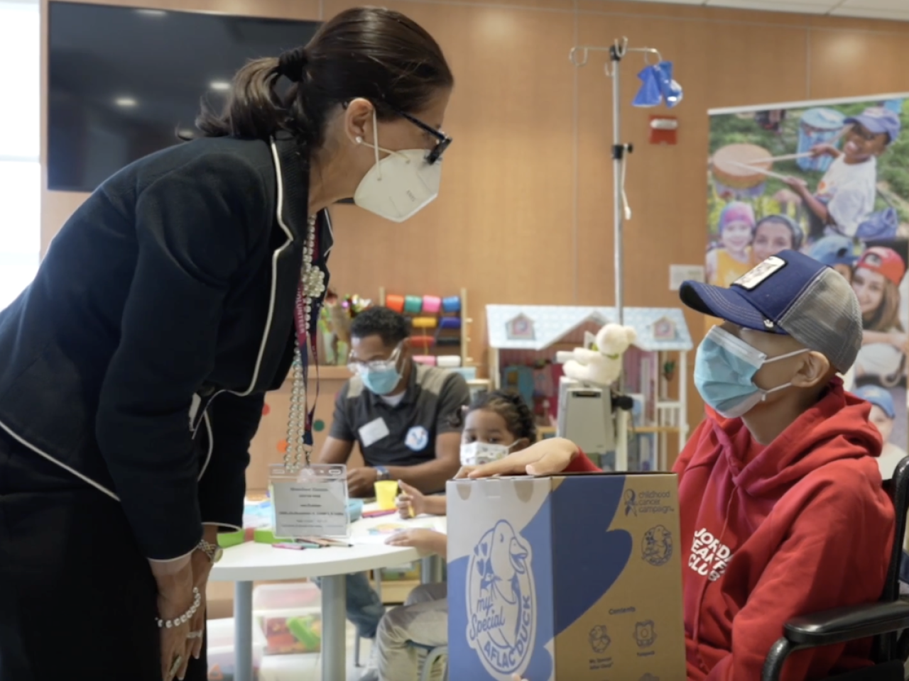 My Special Aflac Duck delivery to a pediatric patient at Children’s Hospital at Montefiore Einstein in the Bronx. 