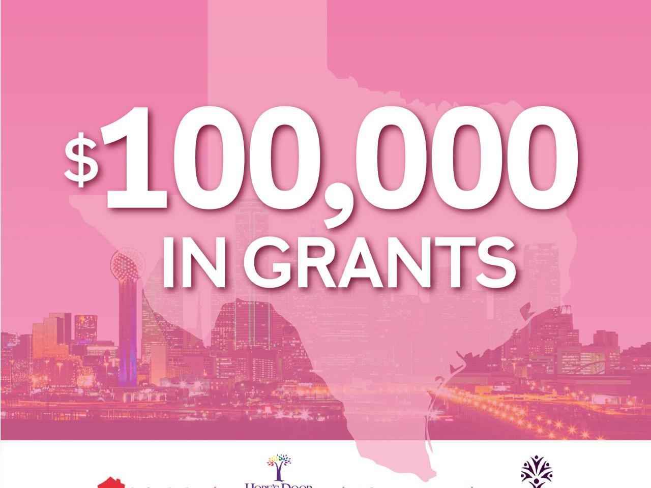 $100,000 in Grants infographic