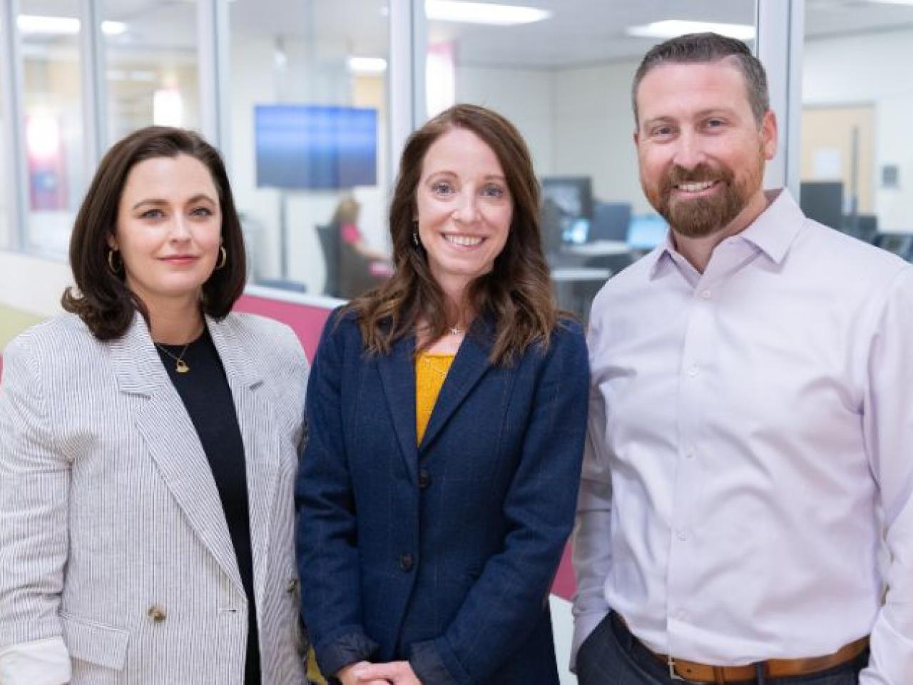 Precision Medicine Institute cofounders Gregor Stoddard, Alisa Gaskell, and Scott Demarest. | Photo courtesy of Children’s Hospital Colorado