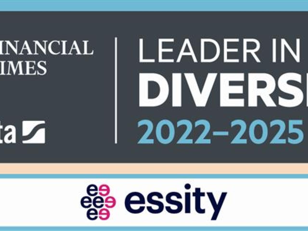 Essity: Financial Times Leader in Diversity 2022-2025