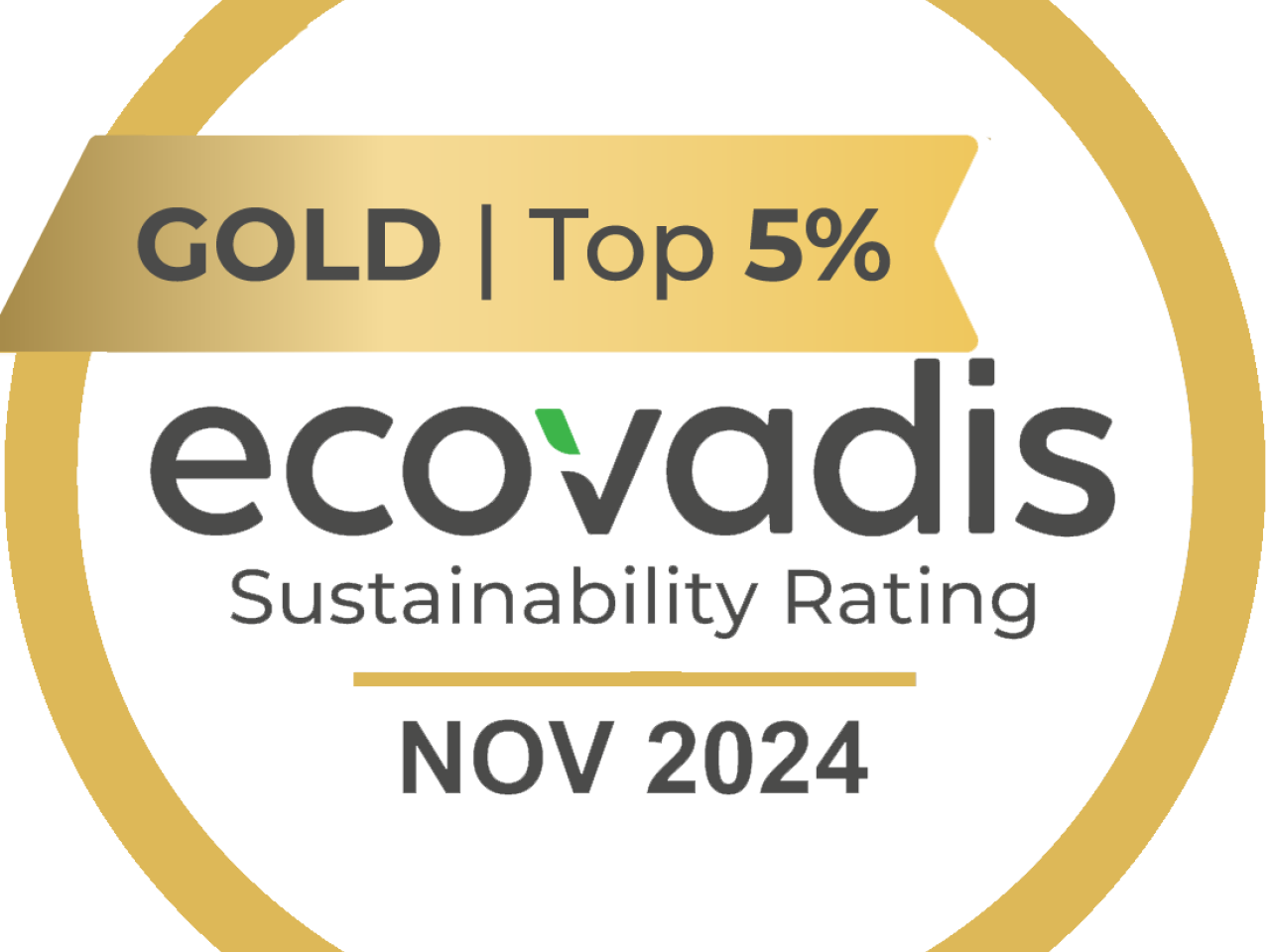 ecovadis Gold award icon 2024