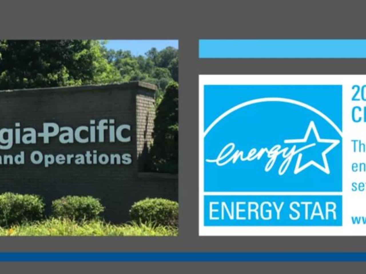 Georgia-Pacific sign and the Energy Star Logo