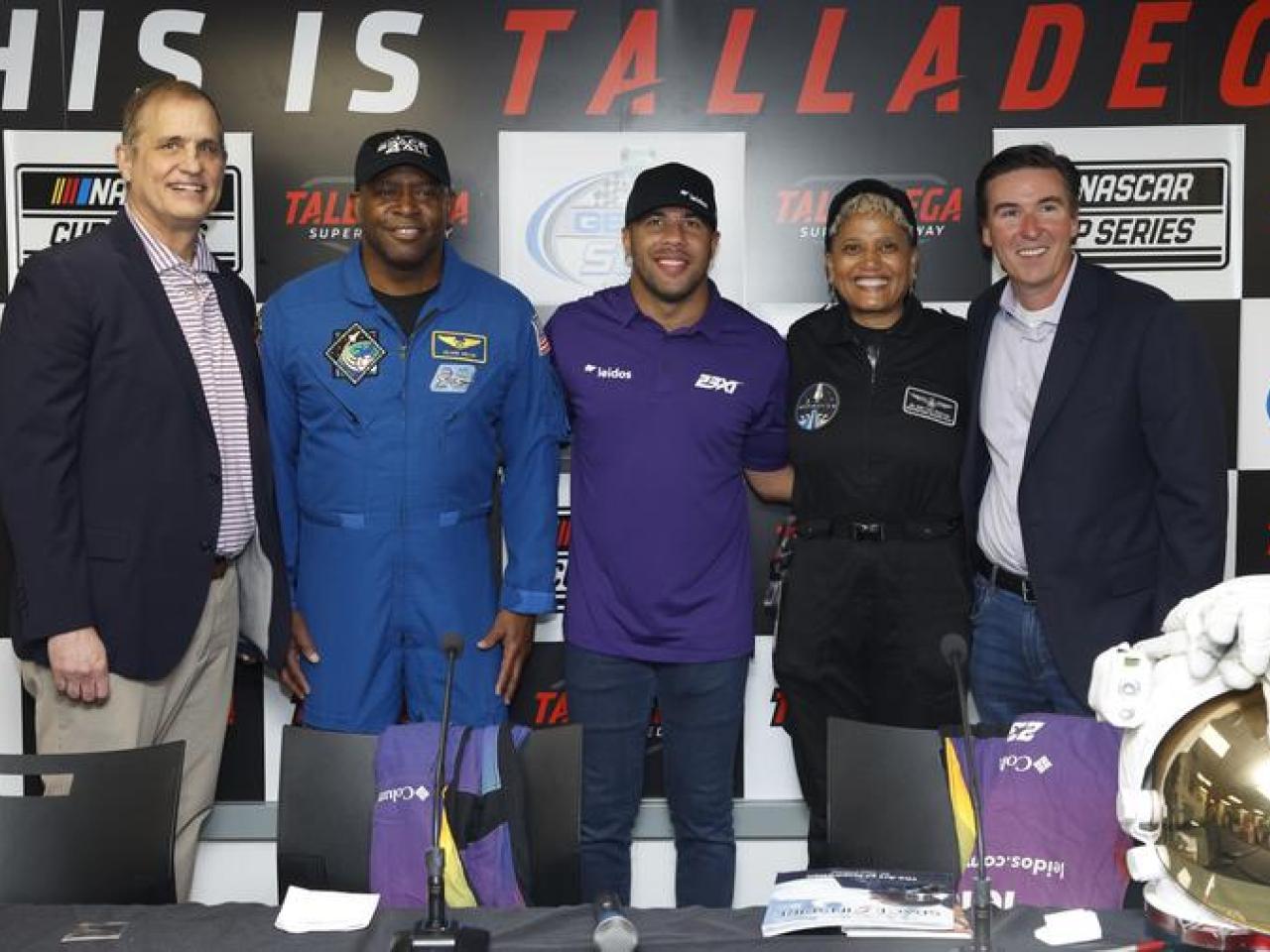 Leidos joins Space4All press conference held at NASCAR’s annual GEICO 500. 