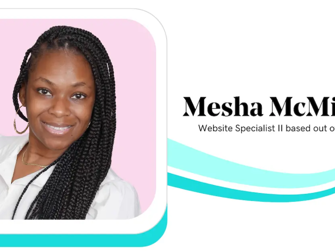 Mesha McMiller, Website Specialist, GoDaddy.