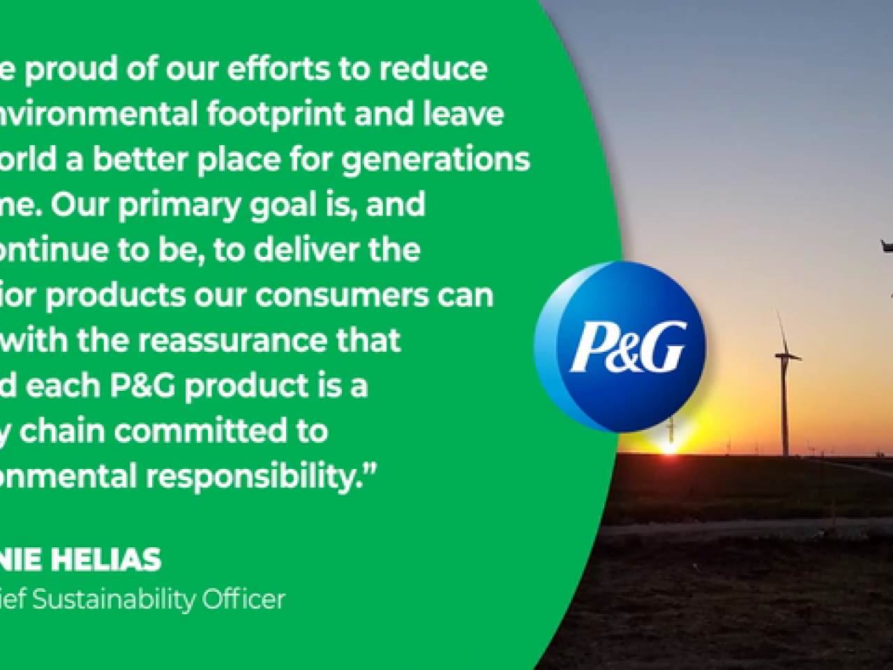 P&G | Environmental Sustainability | 3BL Media