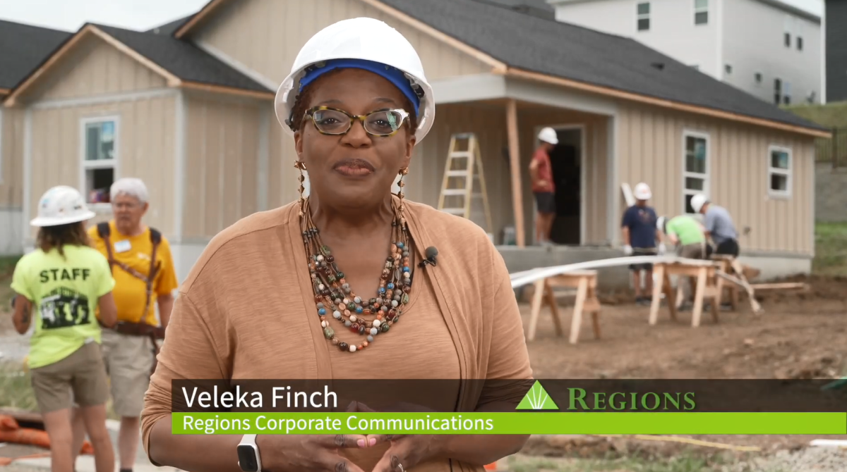 Veleka Finch reporting from a home build site.