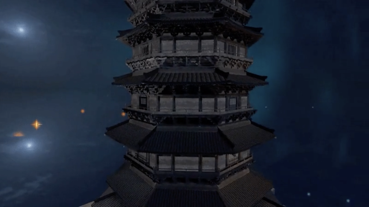 AI-generated Yingxian Wooden Pagoda