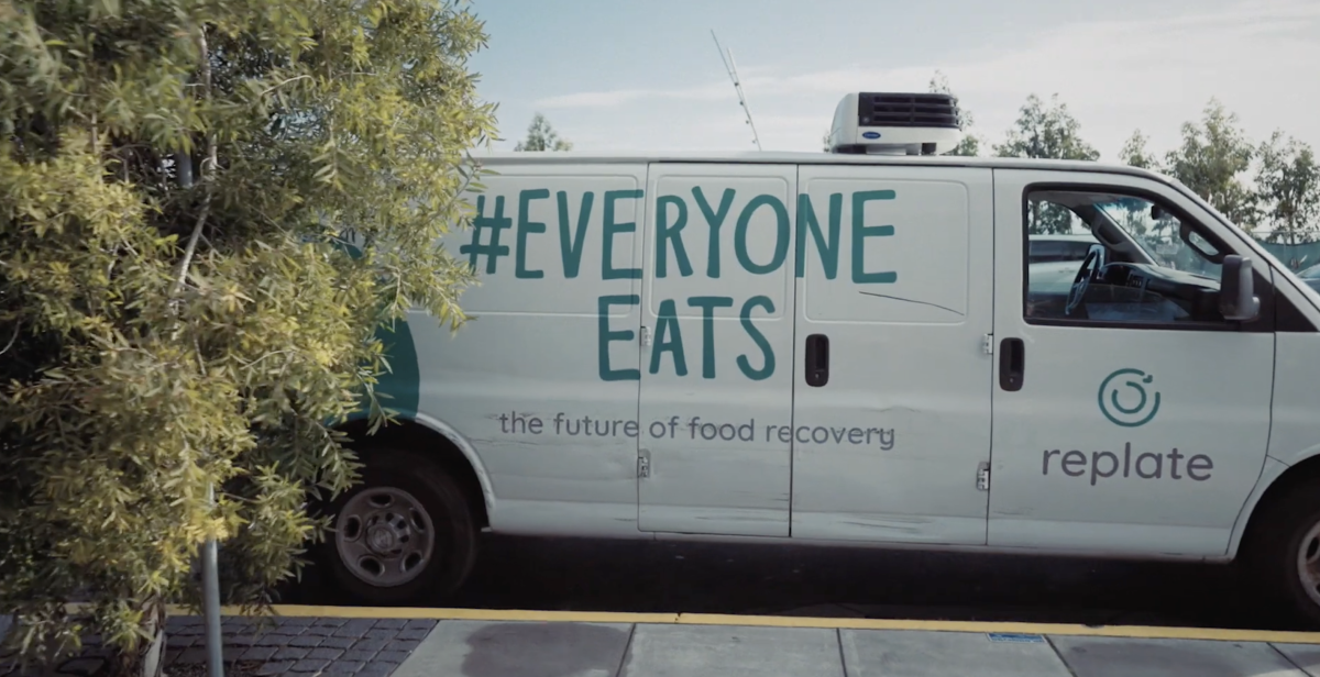 Van with the words "#Everyone Eats" on the side