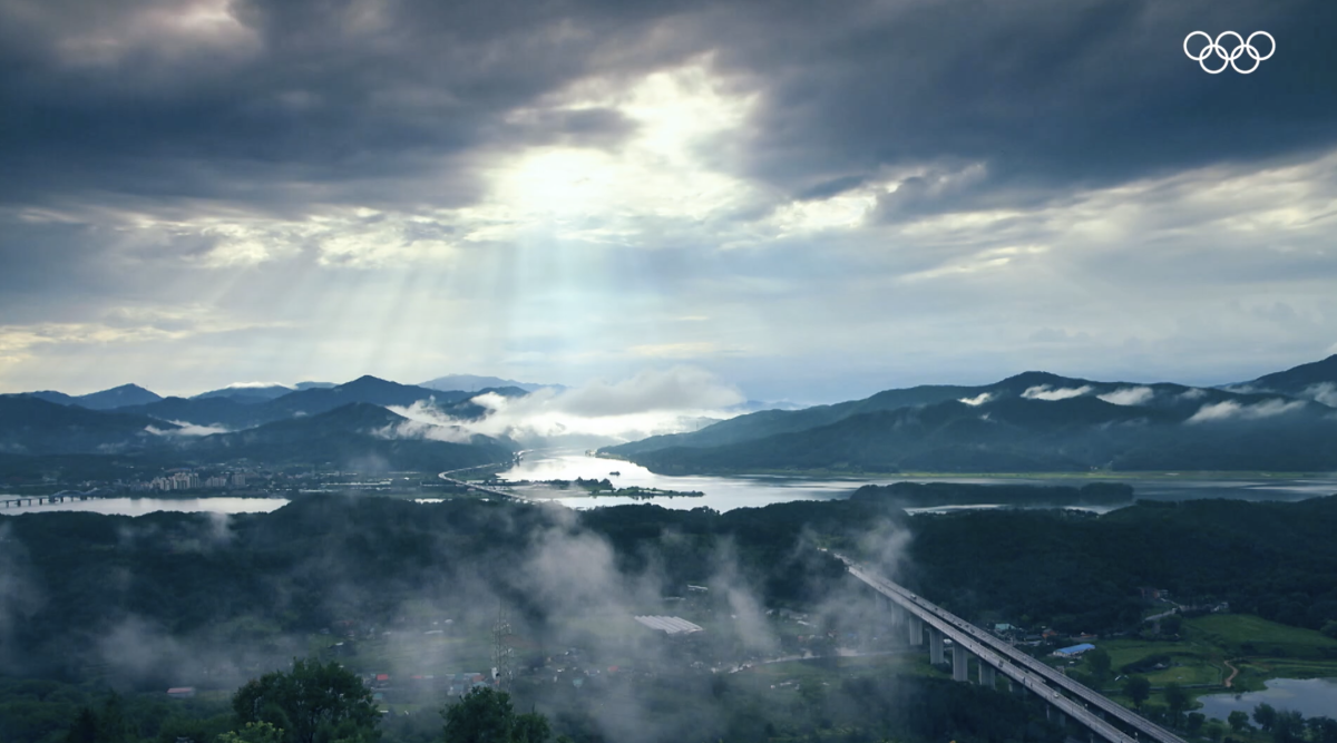 Sun showing through clouds