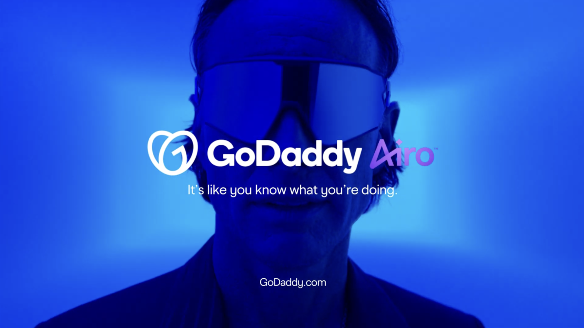 Walton Goggins. "GoDaddy Airo. It's like you know what you're doing."