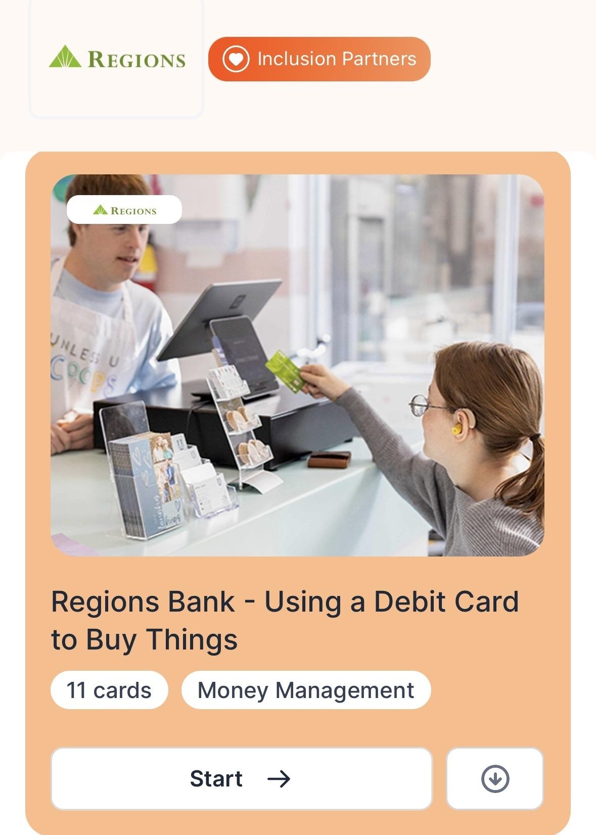 A person using their debt card at a till 