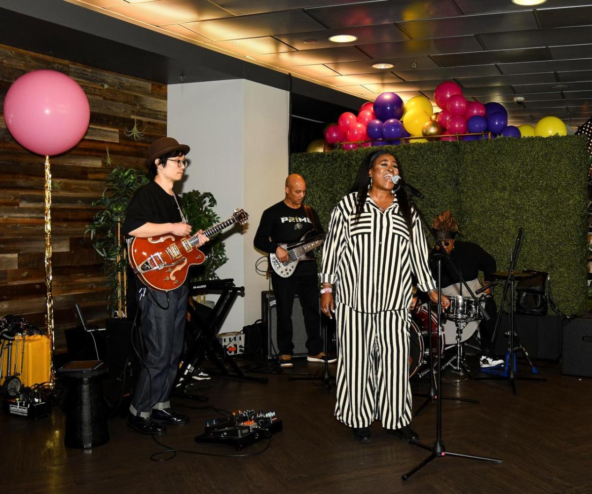 GRAMMY®-nominated artist Angie Fisher performed at the luncheon.