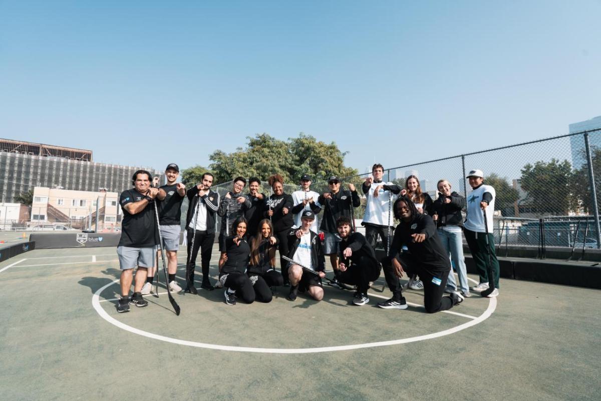 LA Kings Hockey Development Team and LA Galaxy Star Squad led sports clinics for approximately 350 students. 