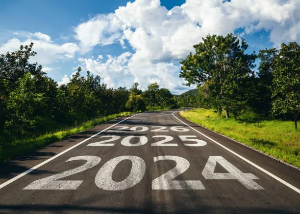 image of road with 2024 going into 2025