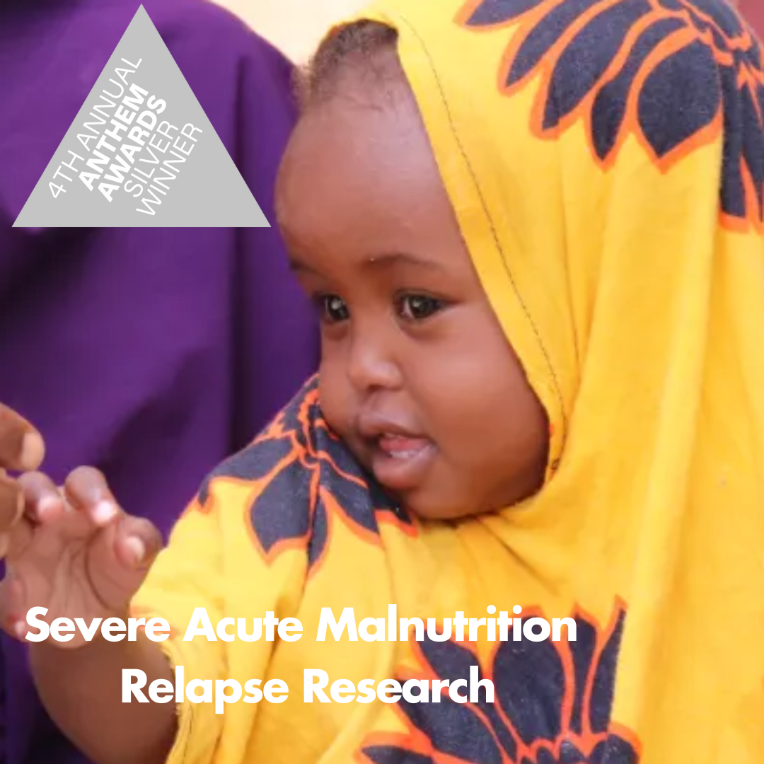 Action Against Hunger won a Silver Award for Severe Acute Malnutrition Relapse Research.