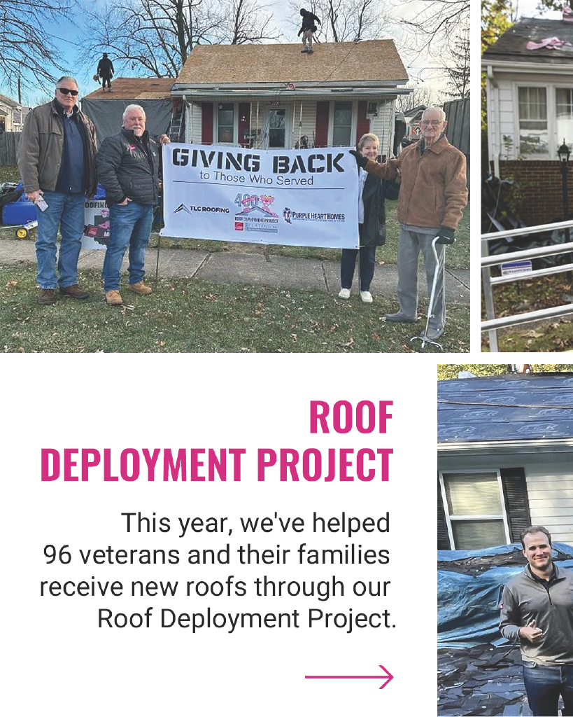 Collage of images from Roof deployment project