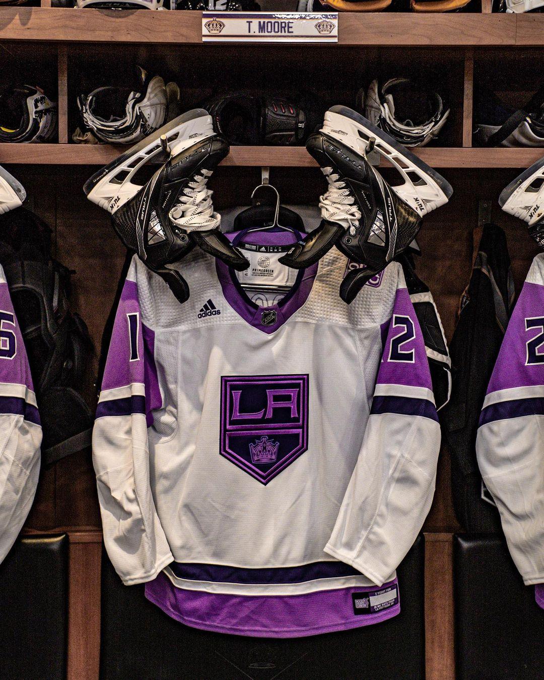 Official Los Angeles Kings Levelwear Youth Hockey Fights Cancer