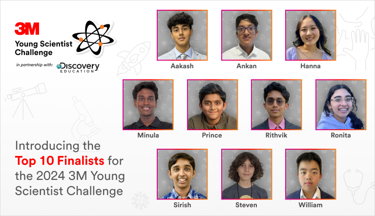 3M Young Scientist Challenge 2024 National Finalists