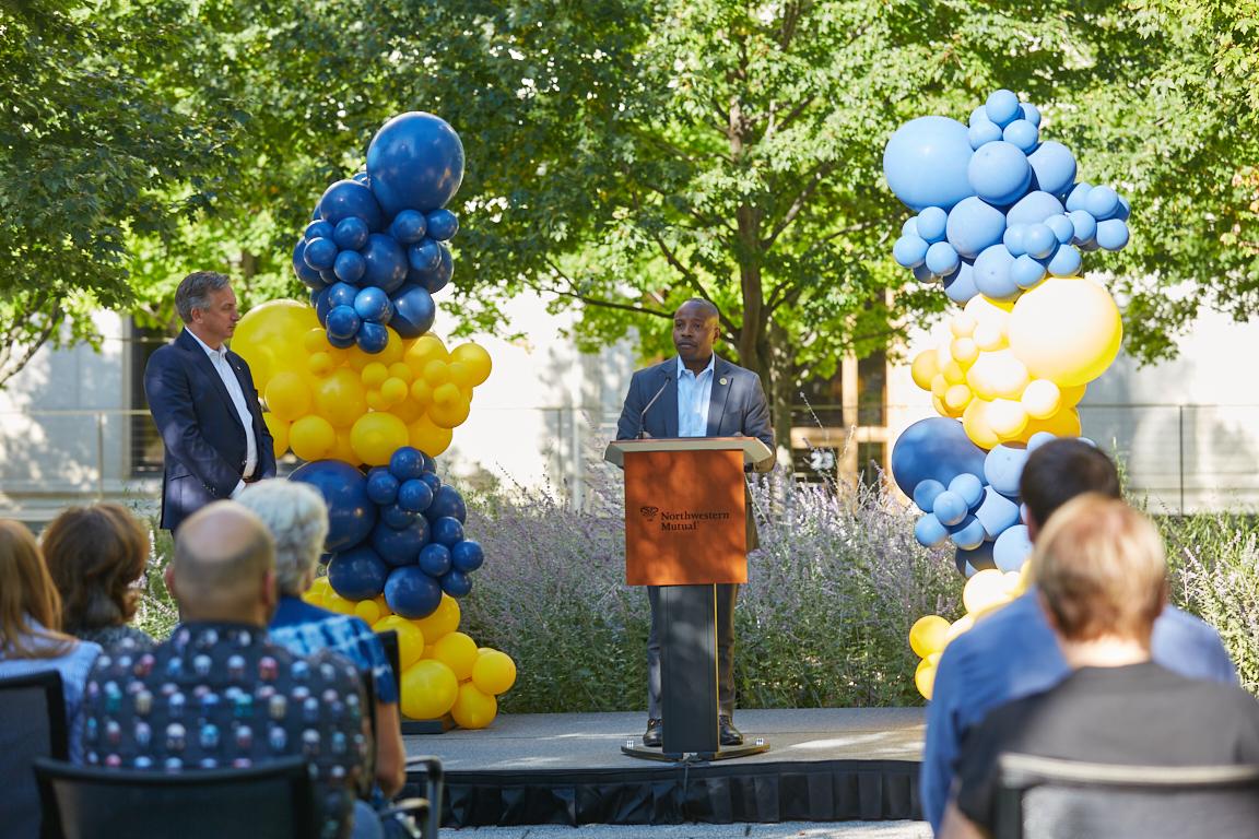 Man at the podium