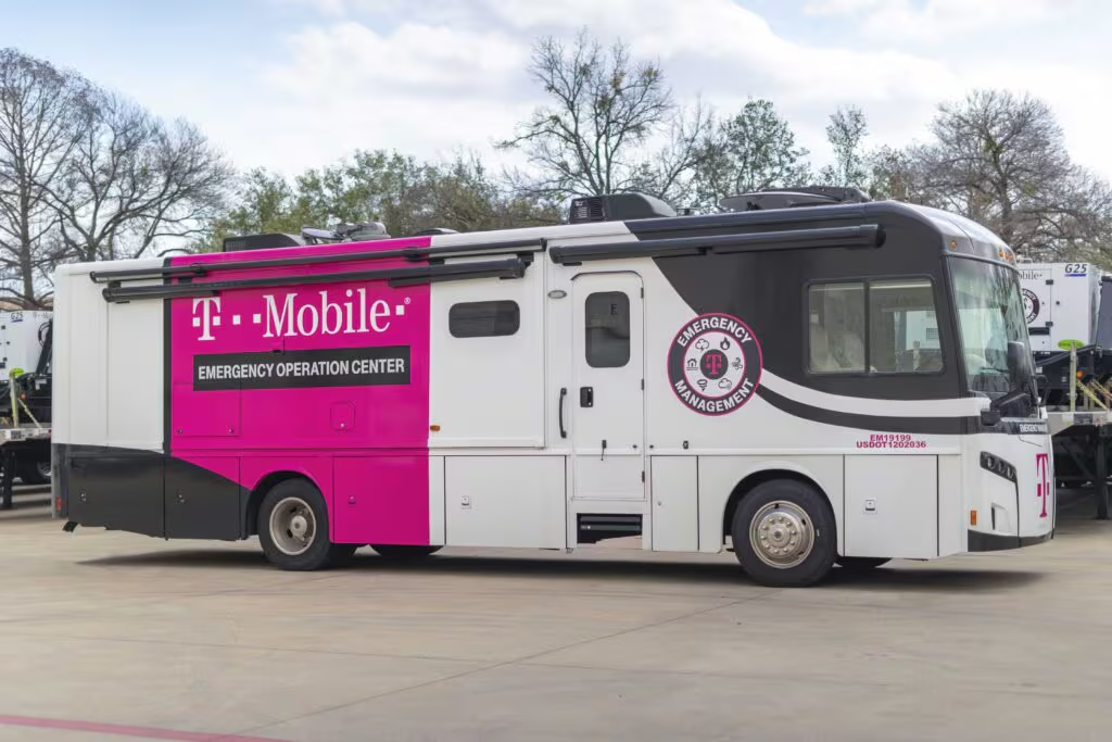 T-Mobile emergency operation center bus