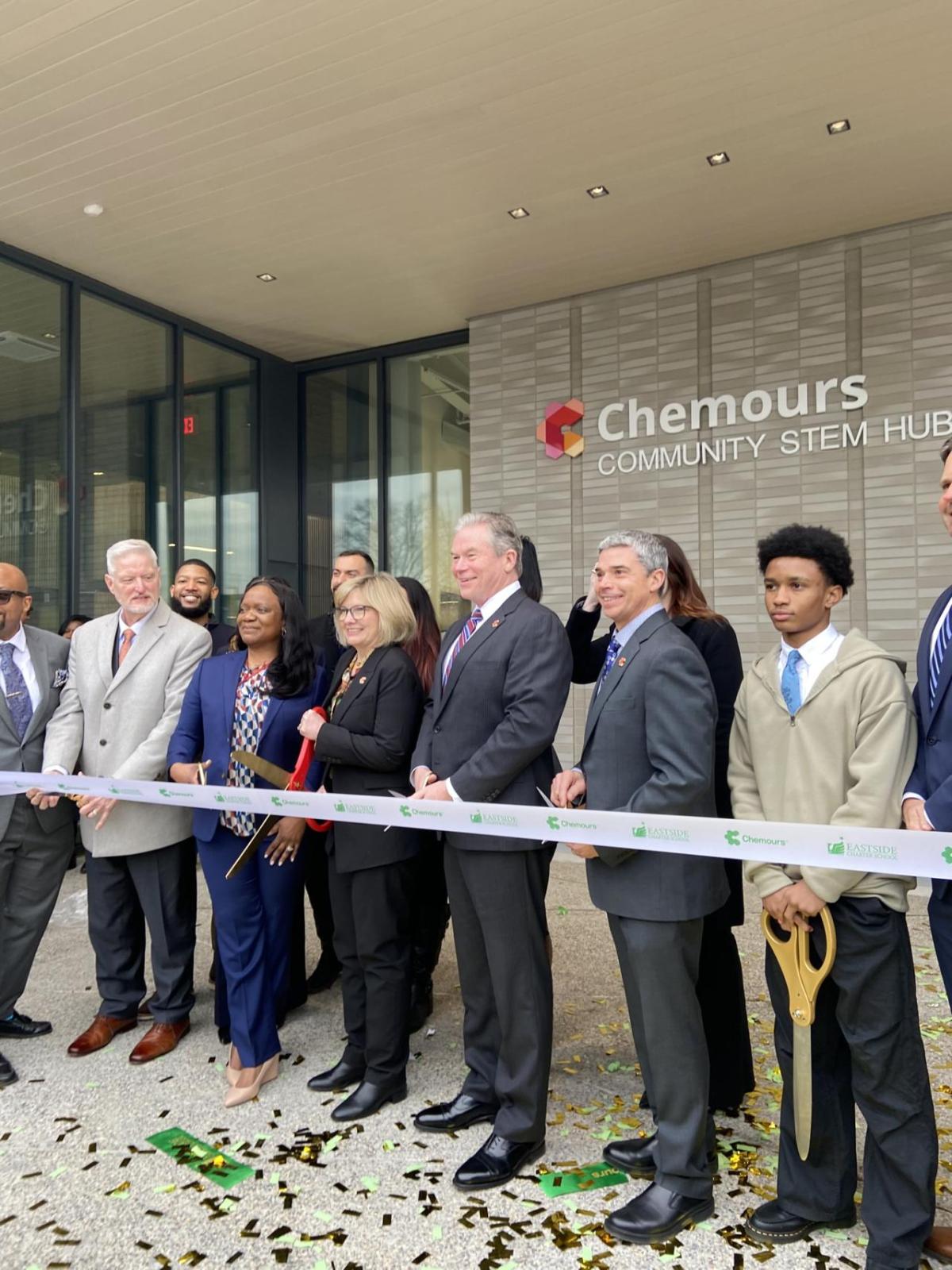 The Chemours Company team at a ribbon cutting