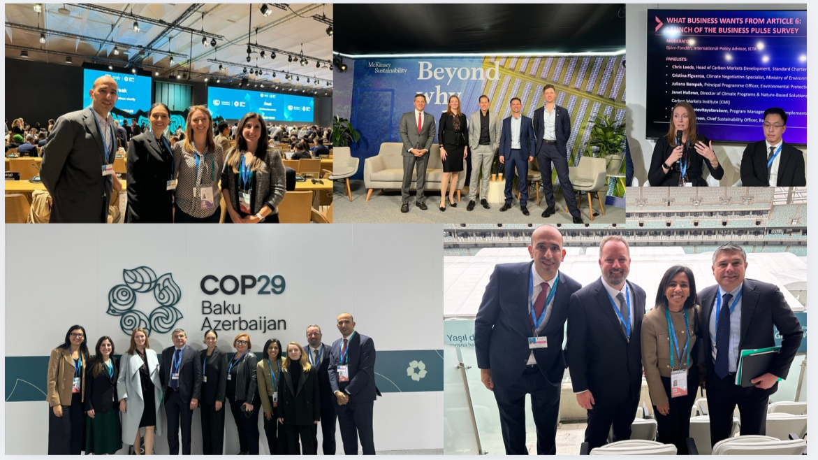 A collage of photos from COP29