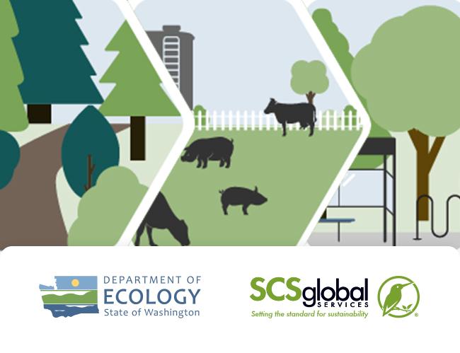 Logos for Department of Ecology State of Washington and SCS Global