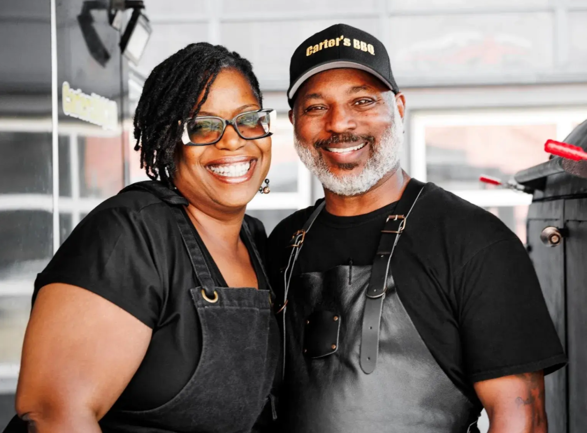 The owners of Carter’s BBQ, Darren and Theresa Carter 