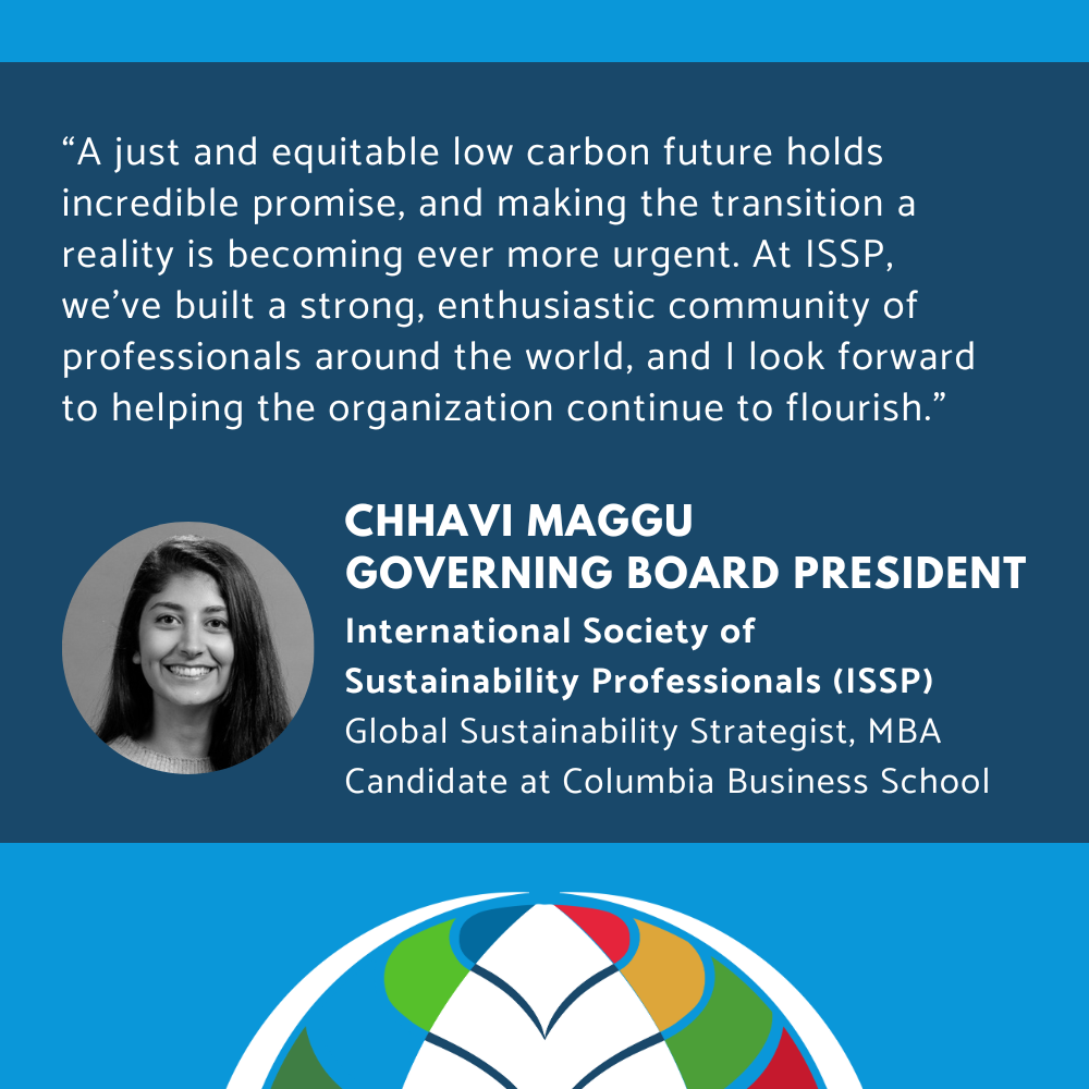 Quote from Chhavi Maggu, ISSP 