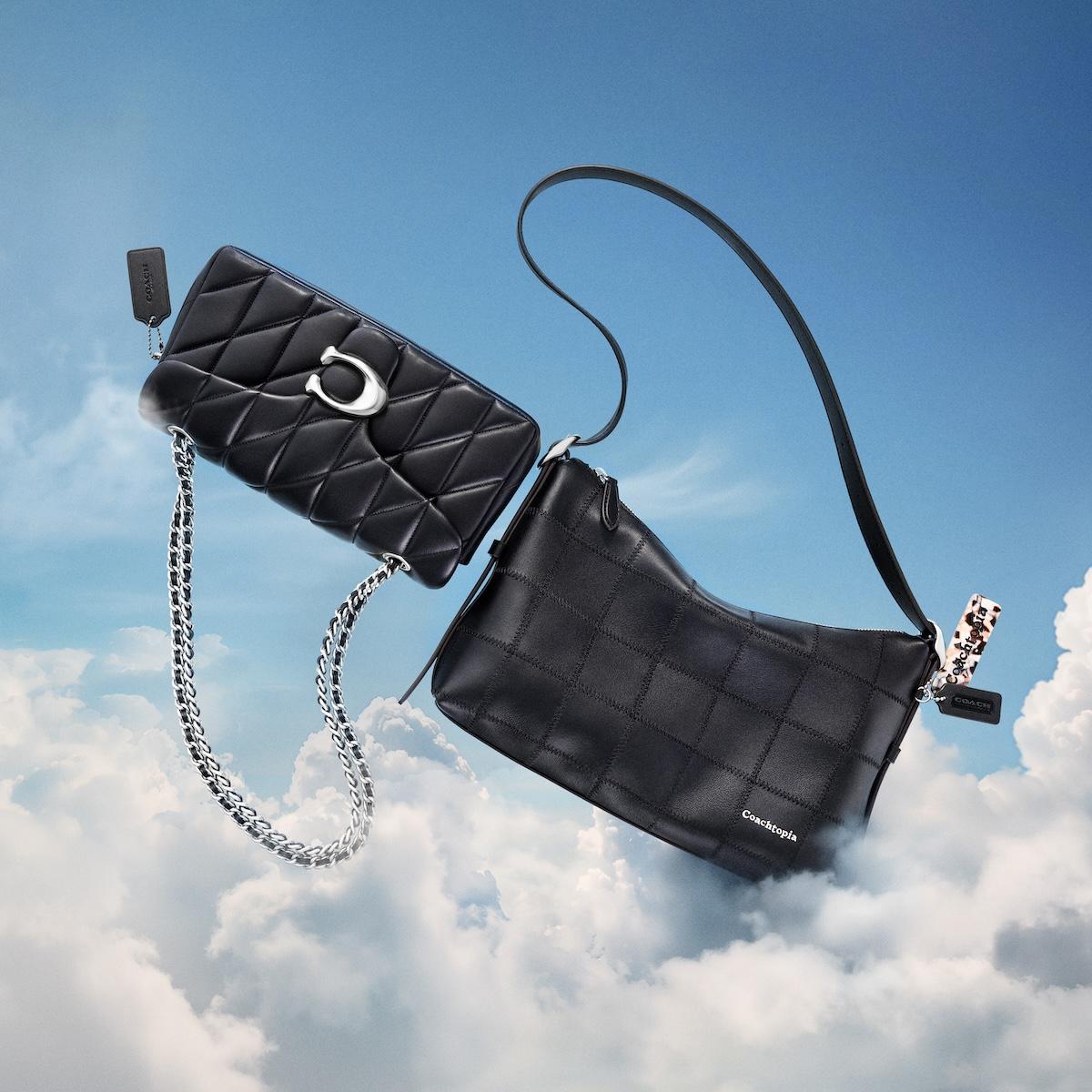 coach bag amongst clouds