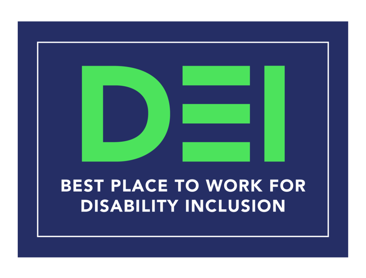 "DEI BEST PLACE TO WORK FOR DISABILITY INCLUSION"