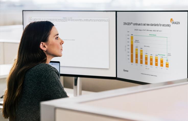 Illumina employee working with DRAGEN Secondary Analysis software from Illumina.