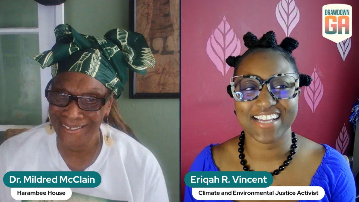 L-R: Dr. Mildred McClain, the interviewee, and Eriqah Vincent, the interviewer.