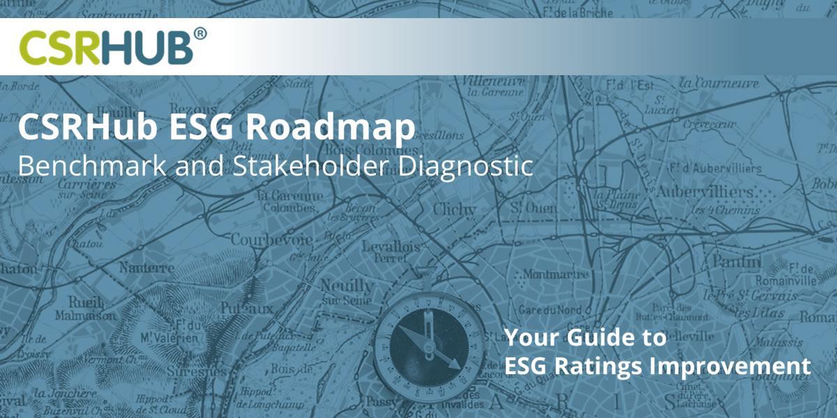 A map of Paris, France, with a compass, representing the strategic guidance offered by CSRHub's ESG Roadmap to help companies achieve sustainable growth and navigate the complexities of ESG reporting.