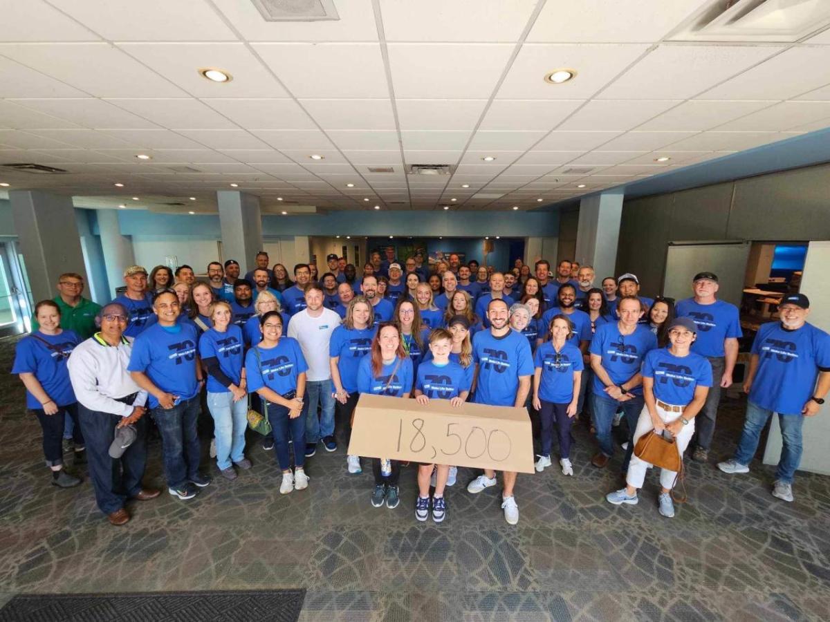 large group of Elanco employees