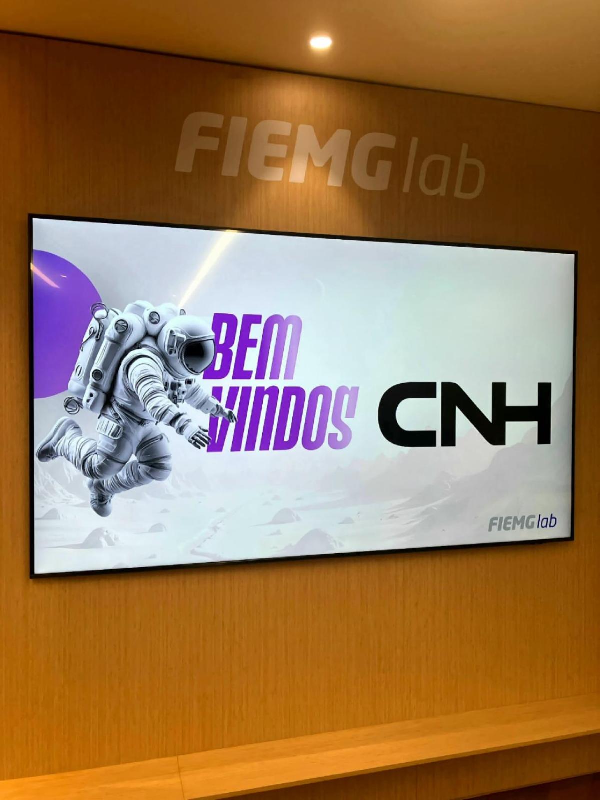 CNH banner at FIEMG lab