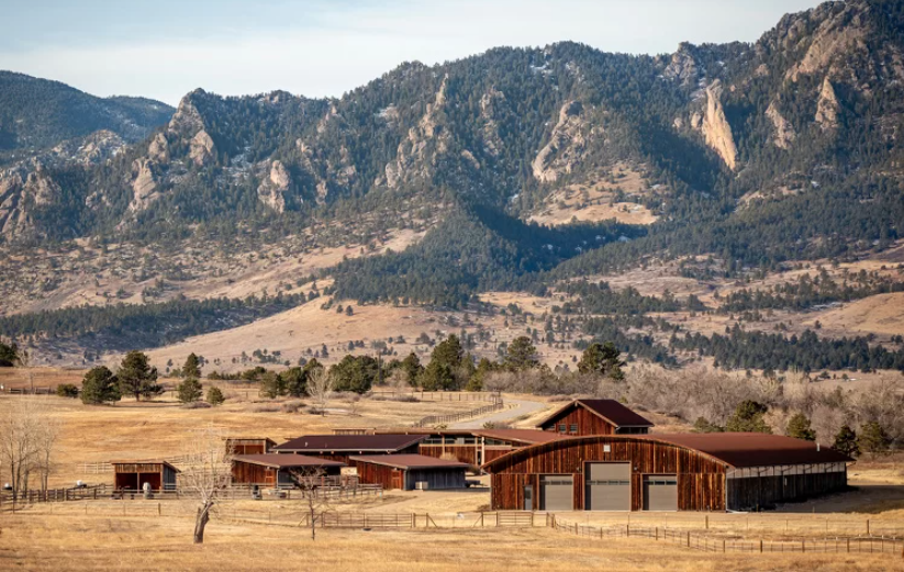 Farm near Trailhead office in Colorado