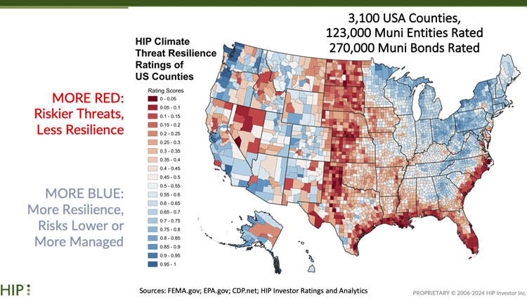 HIP Climate Risk Inveestment Map