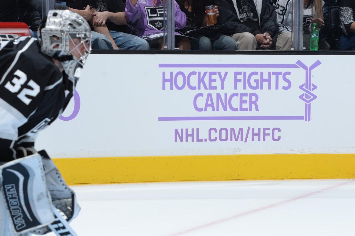 Los Angeles Kings No6 Jake Muzzin Purple Fights Cancer Womens Jersey